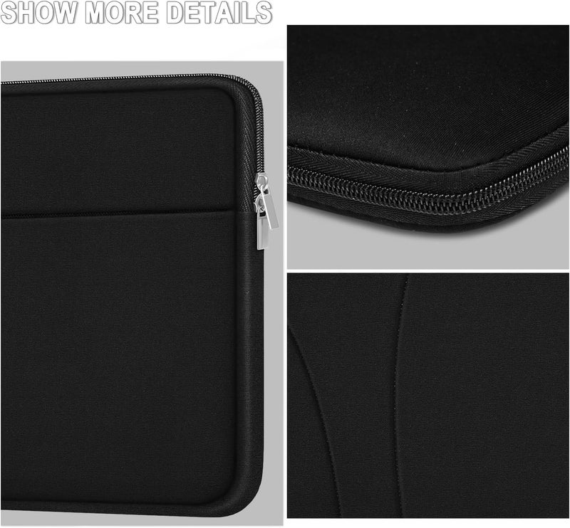 JOCYRN Laptop Sleeve 14 inch, Slim Traveling Laptop Case Cover with Zippered Pocket, Shockproof Protective Carrying Briefcase Computer Bag for 14" MacBook Air/Pro, HP, Dell, Lenovo, Acer, Black - Image 4